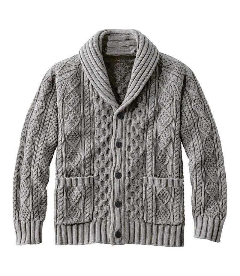 Knitted Lapel Cardigan Casual Sweater For Men