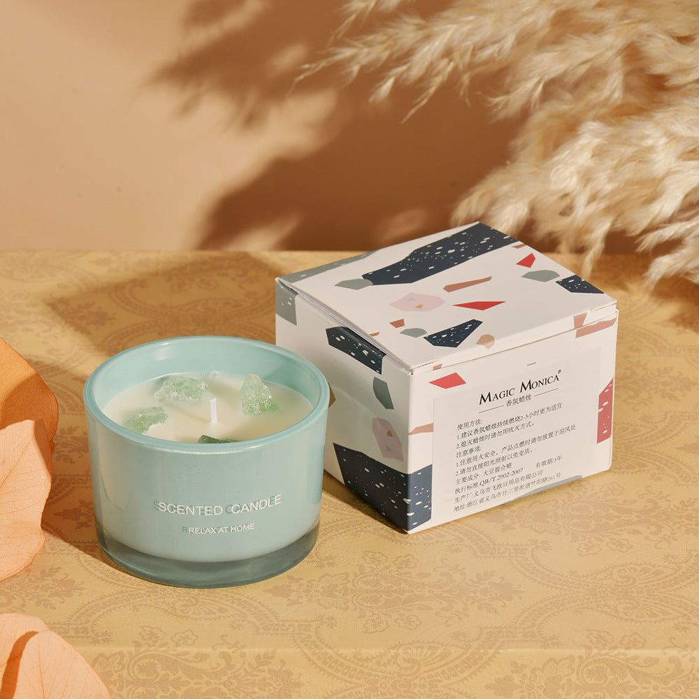 Premium Bedroom Scented Candles - Blue Misty Morning Aromatherapy