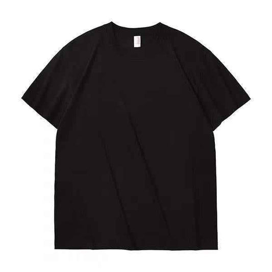 Men's 180G Pure Cotton Black T-Shirt - Premium Adult Customization Tee