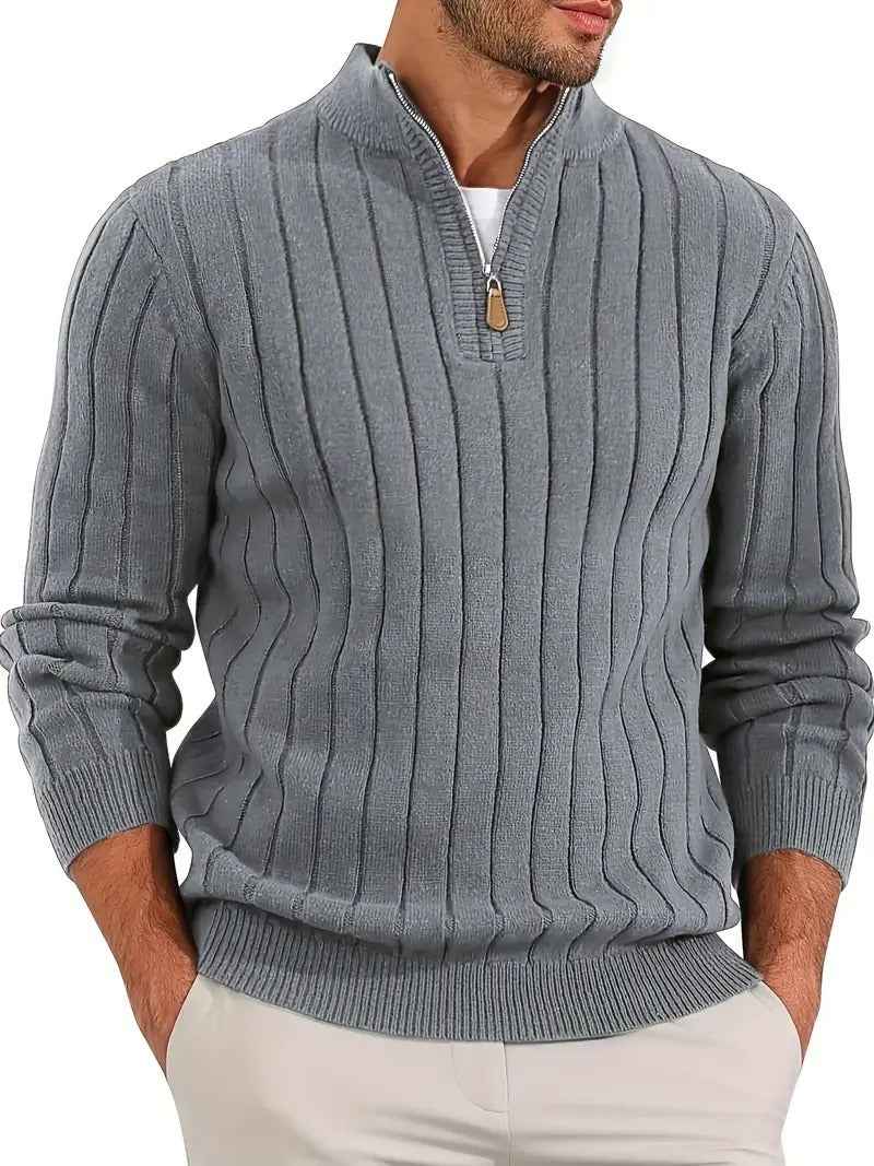 Retro Versatile Long Sleeve Sweater Men