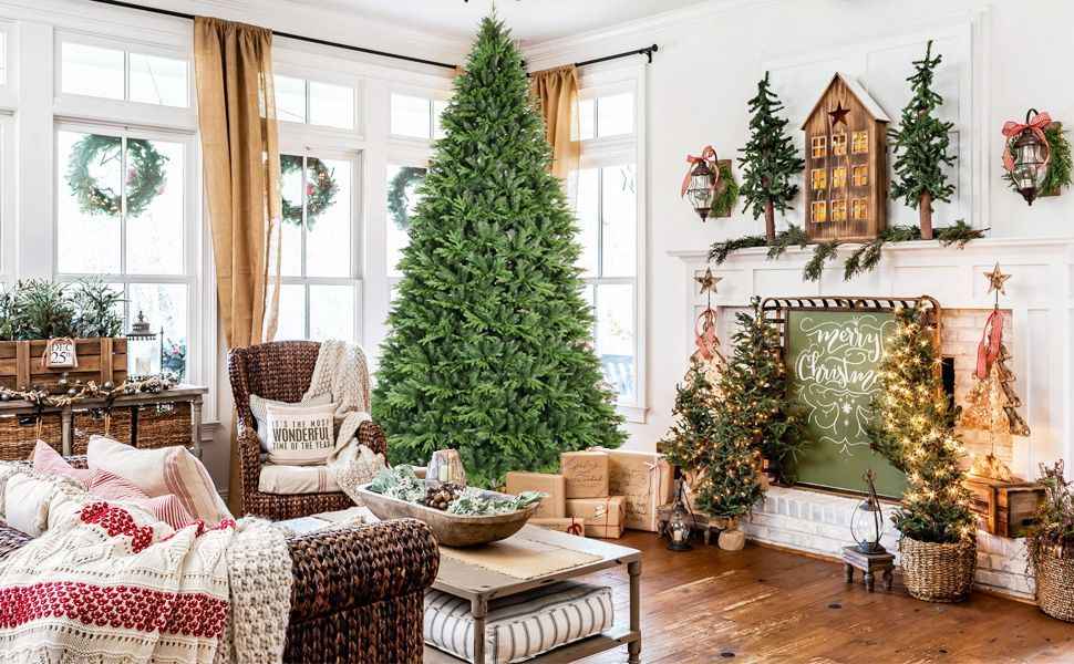 4ft Artificial Christmas Tree - PE PVC Hybrid Hinged with Steel Wire by LiMei - DropOnline.co