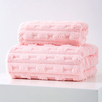 Thickened And Oversized Towel For Face Wash Coral Velvet