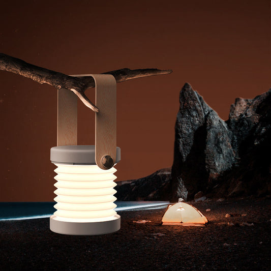 Foldable Touch Dimmable LED Reading Light - Portable USB Rechargeable Lantern for Home Decor
