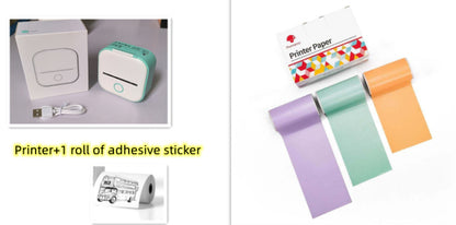 Portable Mini Thermal Label Printer Home Photo Printer Student Wrong Question Printer Bluetooth-compatible Mini Label Printer Price Tag - DropOnline.co