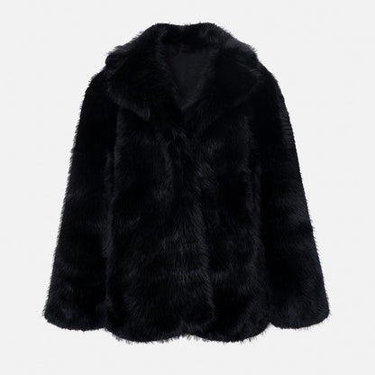 Artificial Fur Warm Coat Thick Coat Women - DropOnline.co