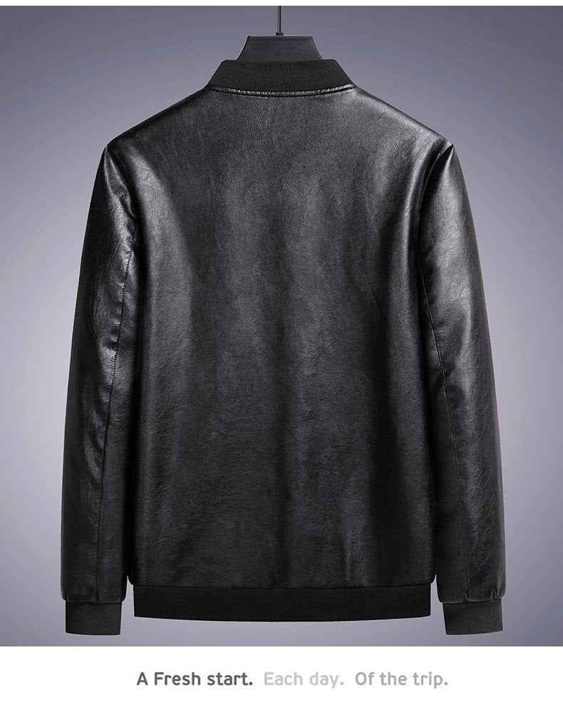 Men's Plus Size Leather Jacket Coat