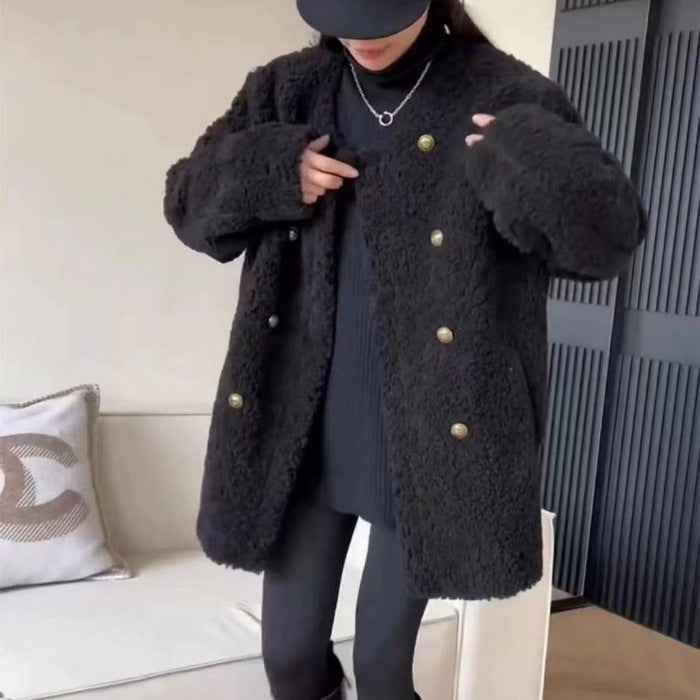 Women's Fur-trimmed Jacket Versatile Top