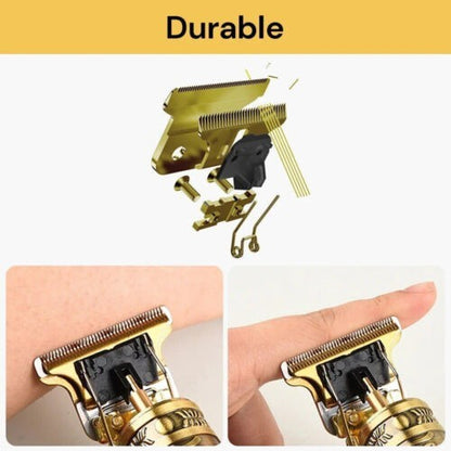 Beard Trimmer Hair Clippers Cordless Rechargeable Hair Cutting Barber Shaving Machine For Men USB Charging - DropOnline.co