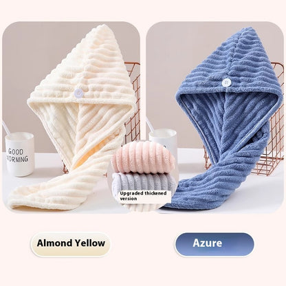 Candy Velvet Hair-drying Cap Thick Absorbent Headscarf