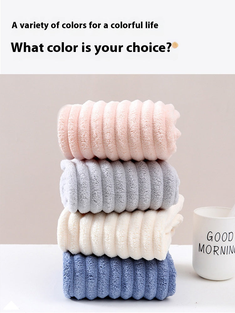 Candy Velvet Hair-drying Cap Thick Absorbent Headscarf