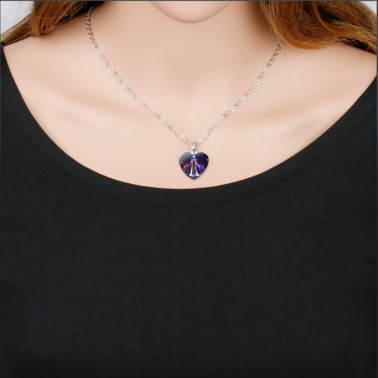 Women's Zodiac Heart Pendant Necklace - Personalized Astrology Jewelry