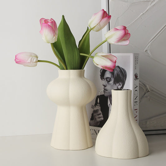 Premium Vase Decoration - Living Room Flower Arrangement Home Centerpiece