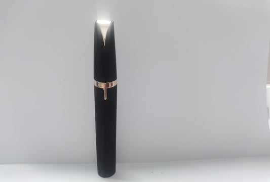 Mini Electric Eyebrow Trimmer - LED Light Painless Hair Remover Lipstick Size