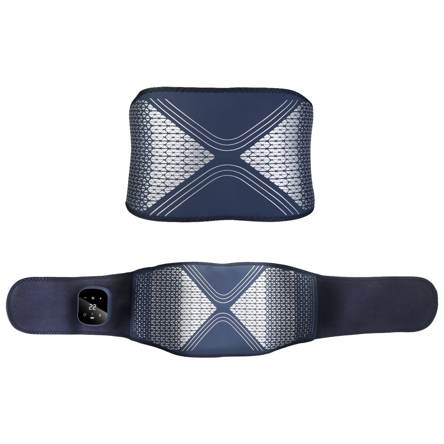 1Pc Lower Back Massager Heating Pad Cordless Heating Pad With Air Compression Vibration For Back Belly Waist Shoulder Pain Relief