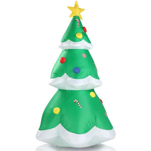6.9ft Christmas Tree - 4 LED Light Bundles Pocket Inflatable Decoration - DropOnline.co