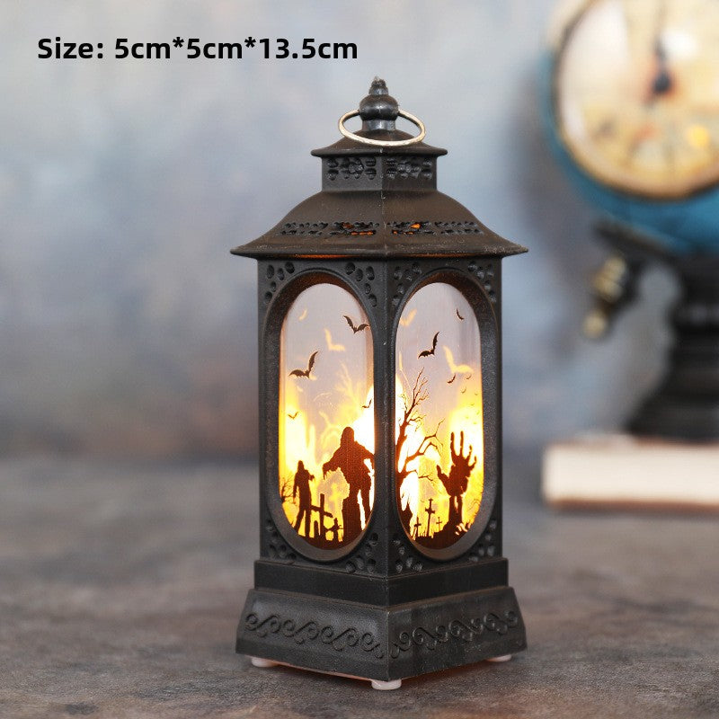 Halloween Simulation Flame Lanterns - Pumpkin Design