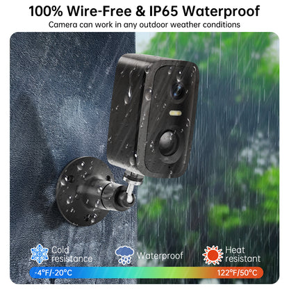 Low Power Security Camera CL30 Outdoor Security Cameras Motion Detected Easy To Set Up Wireless Battery Camera With Solar Panel - DropOnline.co