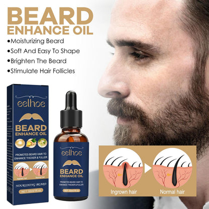 EELHOE Beard Care Oil - Strengthen And Nourish Beard Roots  Moisturizing And Shine-Enhancing Beard Growth Serum For Men Hair Care Hydrating - DropOnline.co