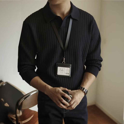 Men's Spring And Autumn Inner Wear V-neck Sweater