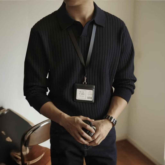 Men's Spring And Autumn Inner Wear V-neck Sweater