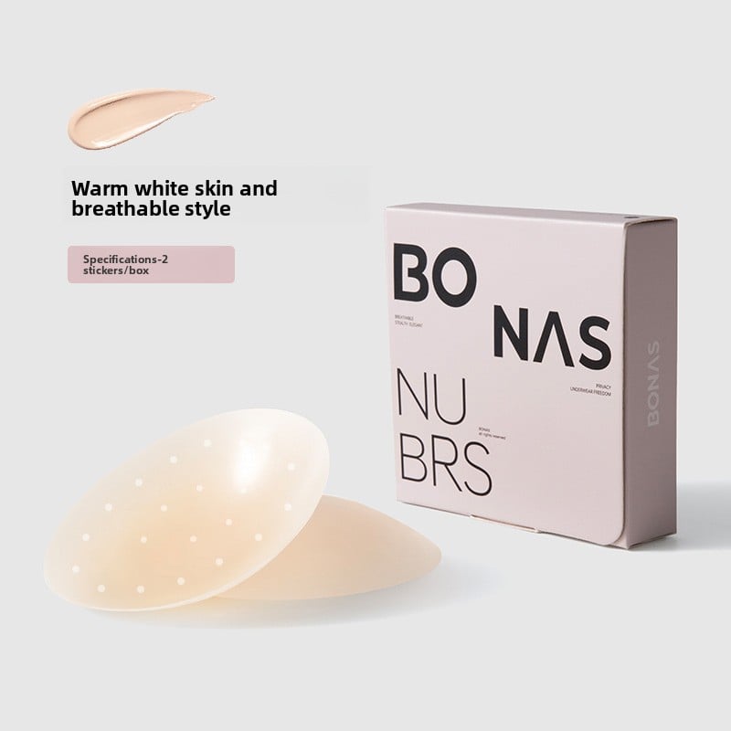 Bones Ultra-thin Silicone Breast Sticker Women's Anti-sagging Breast Sticker Small Chest Anti-running Light Sticker Anti-bump Nipple Sticker