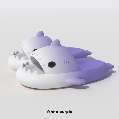 Gradient Shark Slippers Men's Home Bathroom Non-slip - DropOnline.co