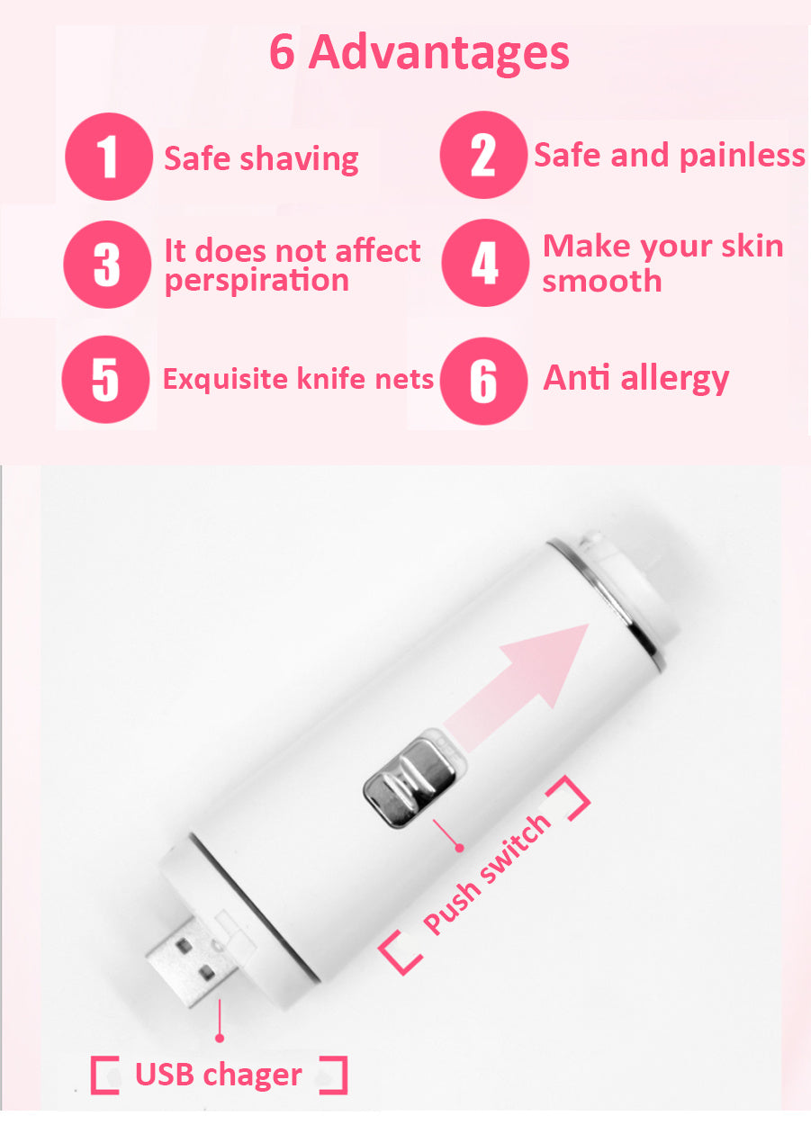 4 In 1 Facial Eyebrow Hair Epilator Remover Tool Device Painless Electric Shaver For Women