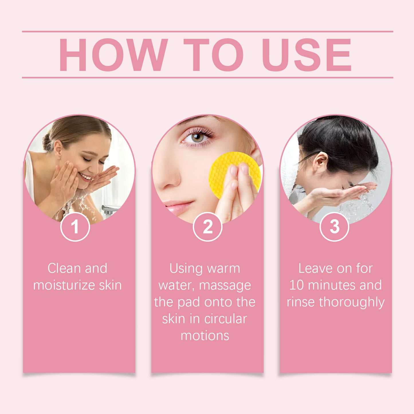 Turmeric Acid Cleansing Pad Gentle Cleansing Skin Care To Reduce Acne Face Brightening Delicate Pores