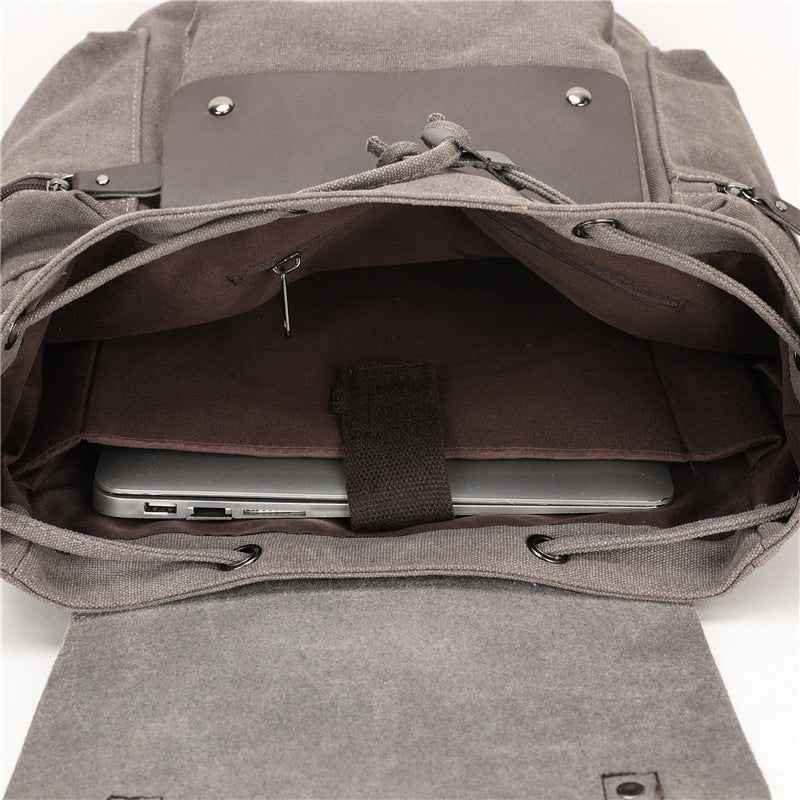 Drawstring Backpack Retro Canvas Personality