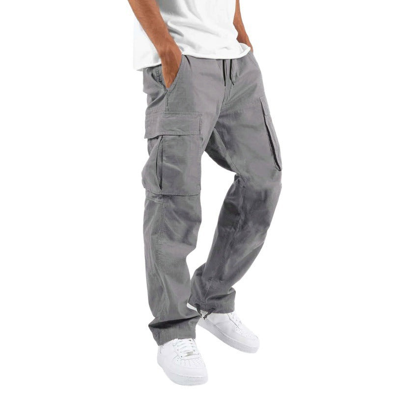 Men's Trade Drawstring Multi-Pocket Casual Trousers - Utility Cargo Pants