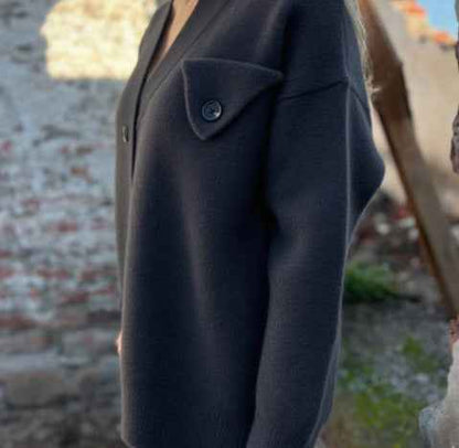 Fashion Long Sleeve Coat Winter Knitted Base Top