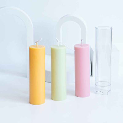 Manual Diy Plastic Mould For Cylindrical Candles