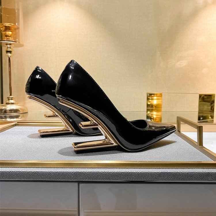 Ladies' Shallow Pointed Toe Stylish High Heels