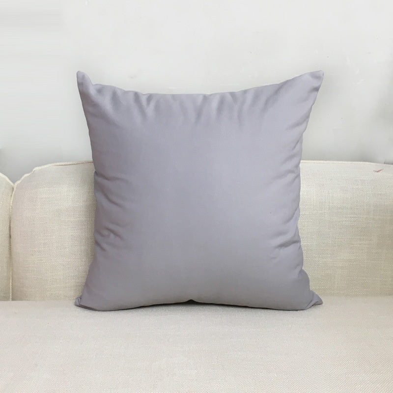Solid Color Cushion Sofa Pillow White Blue Gray Coffee Color Purple Red Cushion Cover Waist Pillow
