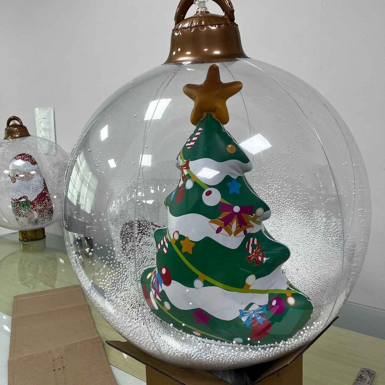 Inflatable Christmas Ball 60cm - Santa Claus Tree Snowman Hanging Decoration - DropOnline.co