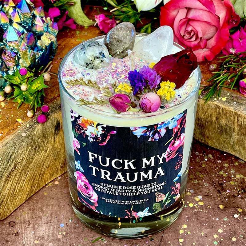 Premium Soy Wax Anxiety Relief Candle - Modern Art Home Decoration