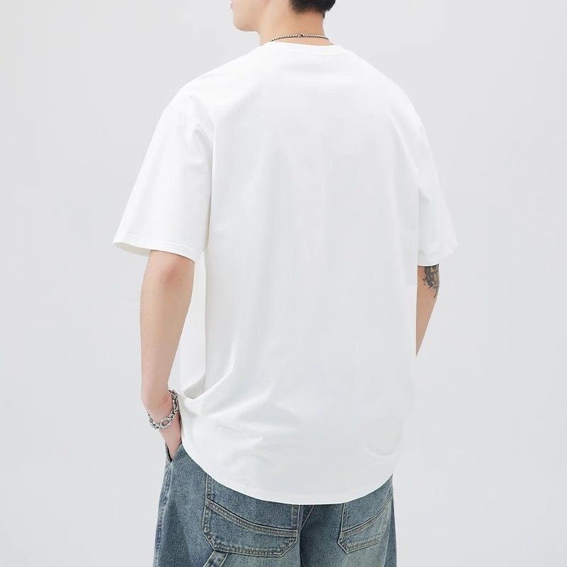 Men's Pure Cotton Short Sleeve T-Shirt - Premium Basic Tee