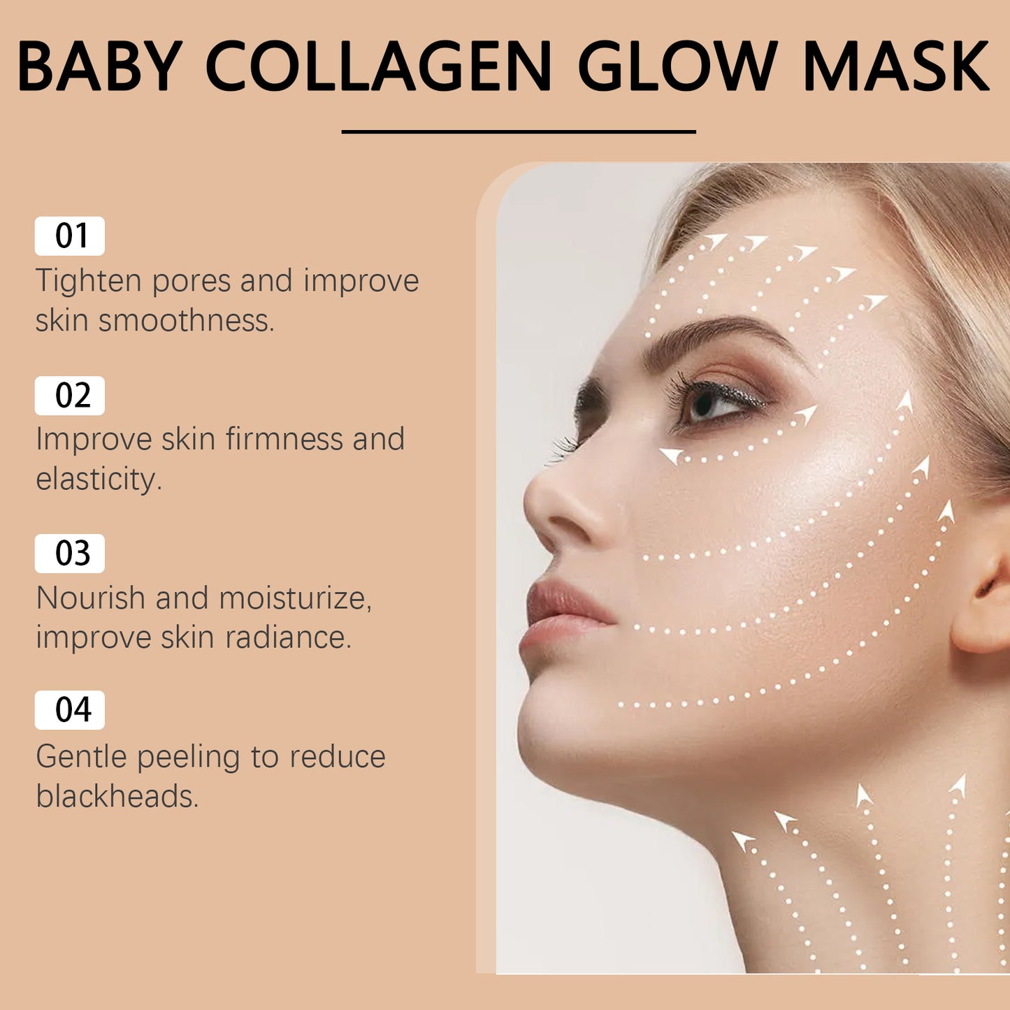 Collagen Peeling Mask Moisturizing, Hydrating, Anti-wrinkle And Brightening Peeling Mask