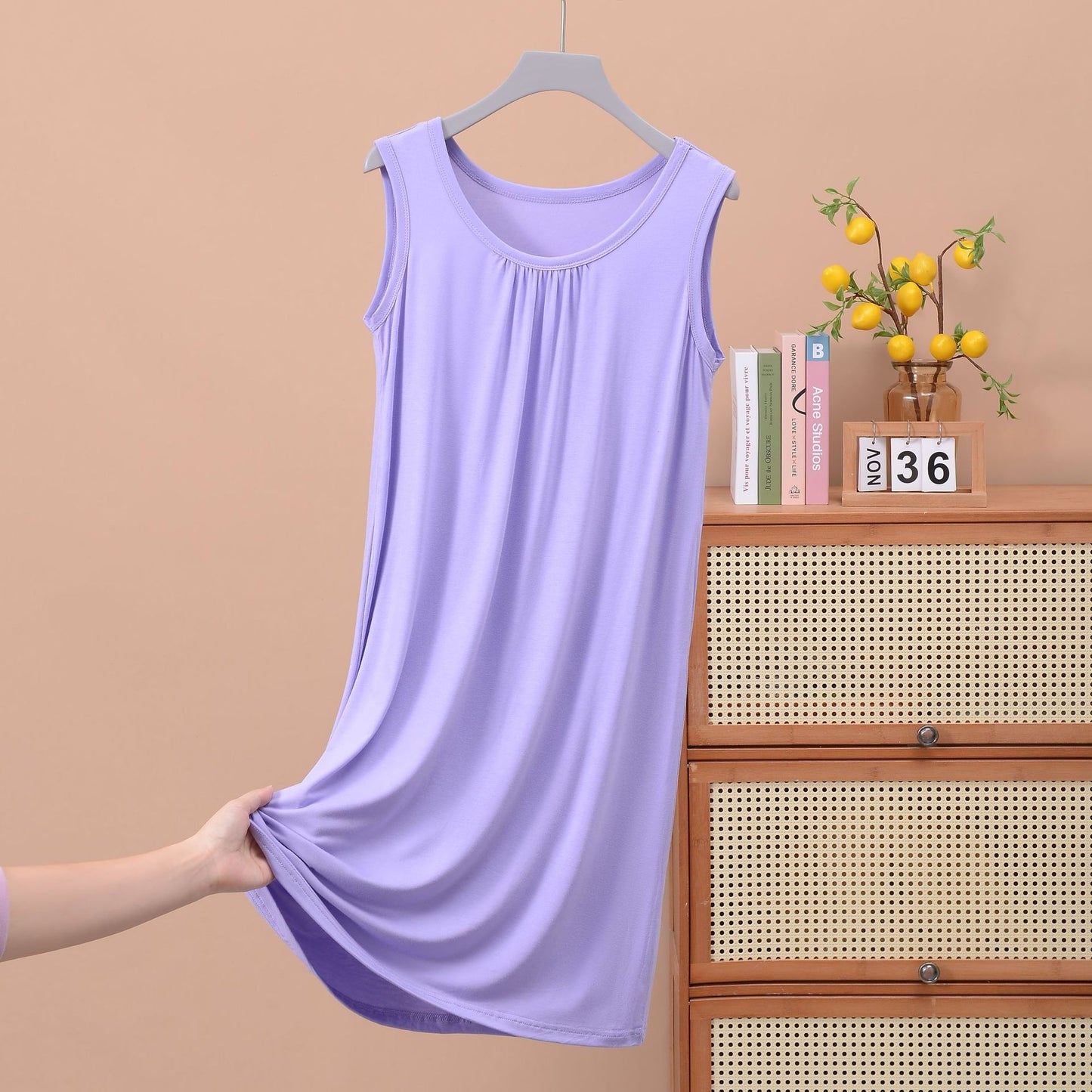 Plus Size Round Neck Ruffled Sleeveless Maxi Dress - Comfortable Casual Style