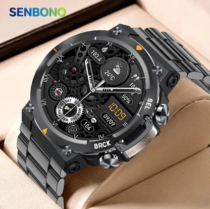 MAX18 Men Smartwatch AMOLED1.43inch Big Screen BT Calls Gesture Control AI Voice Sports Smart Watch Men - DropOnline.co