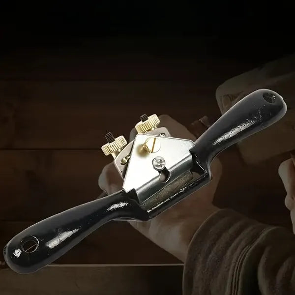 One Traditional Handheld Woodworking Double Line Planer, Adjustable Woodworking Bird Planer, Double Nut Adjustable Woodworking Planer, Equipped With A High-carbon Steel Blade For Smoothing And Shaping