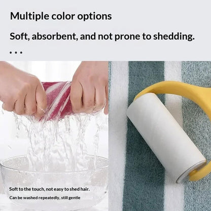 Wide And Narrow Striped Towel Set Coral Fleece Bath Towel