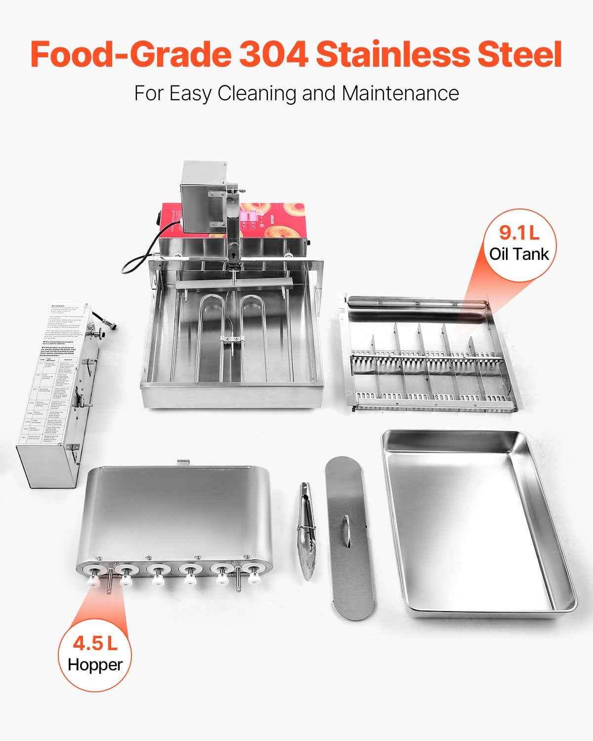 Commercial Automatic Donuts Making Machine Doughnut Maker 6 Rows 360 PCS/H