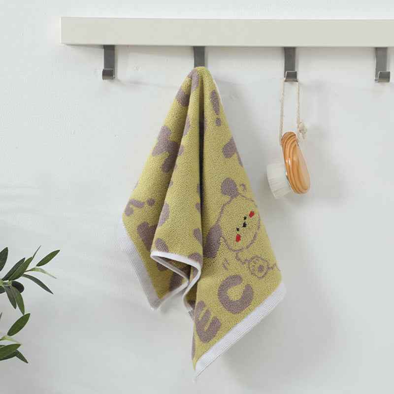 Children's Towel Home Soft Cartoon Face Towel Pure Cotton