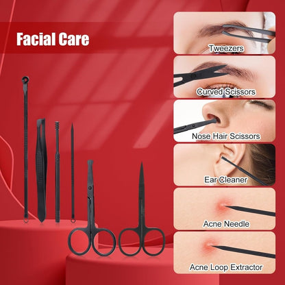 18-Piece,Nail Clippers Trimming Tool Set, Manicure Set, Pedicure Kit, Nail Clippers, Professional - DropOnline.co