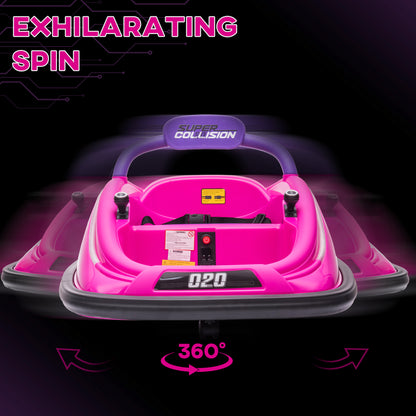 12V Kids Bumper Car Twins Motor with Parent Remote Control