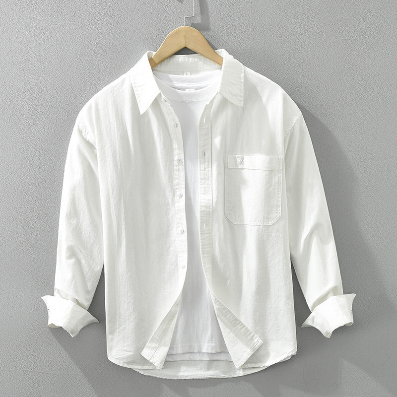 Men's Casual Long Sleeve Shirt - Comfortable Button-Down for Everyday Wear