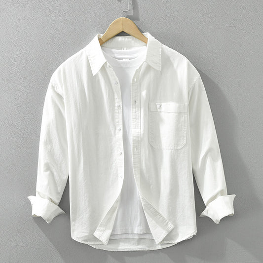 Men's Casual Long Sleeve Shirt - Comfortable Button-Down for Everyday Wear