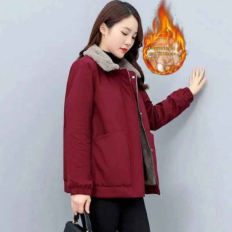 Thickened Versatile Warm Fleece Casual Jacket New Fashion Slim