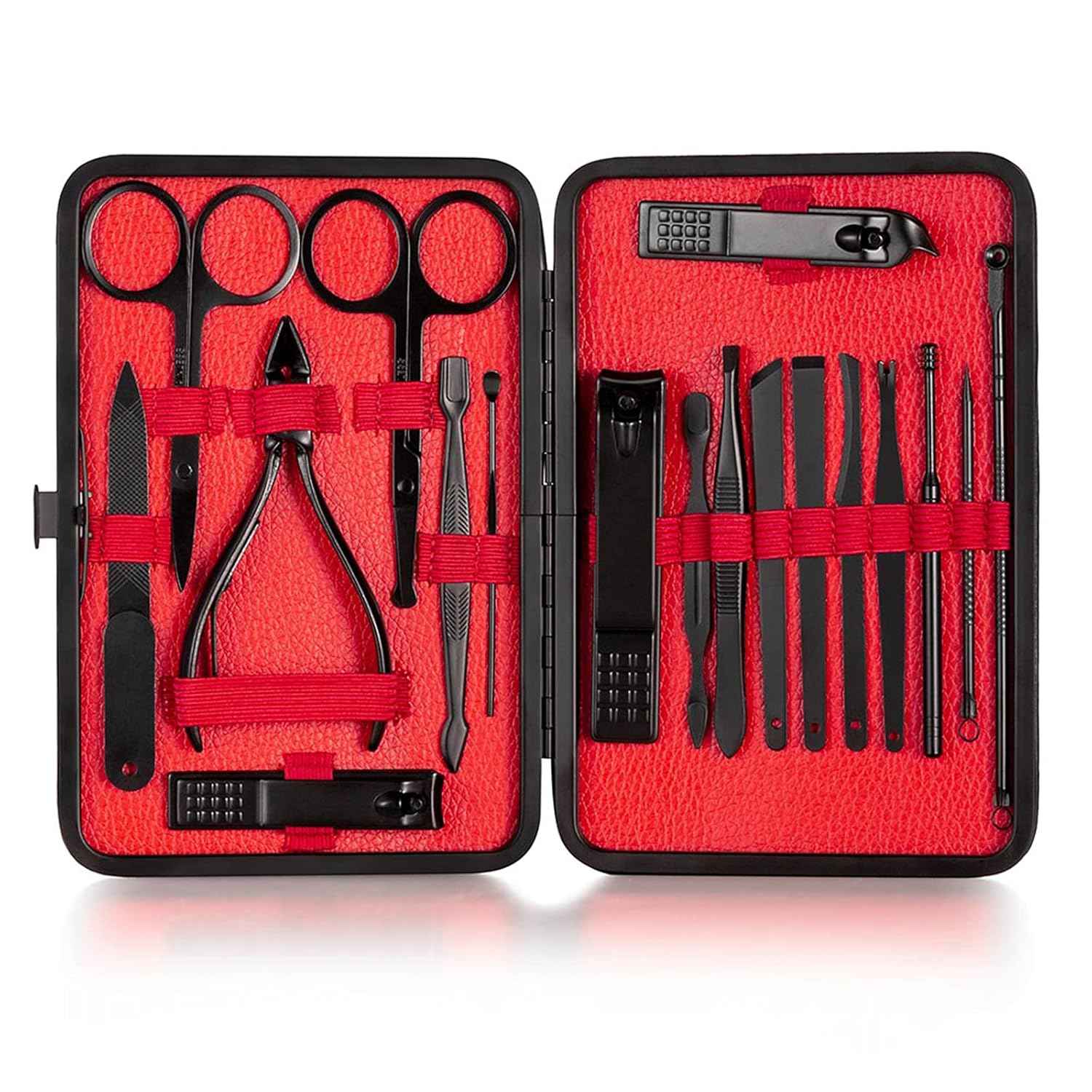 18-Piece Nail Clippers Trimming Tool Set Manicure Set Pedicure Kit Nail Clippers  Professional